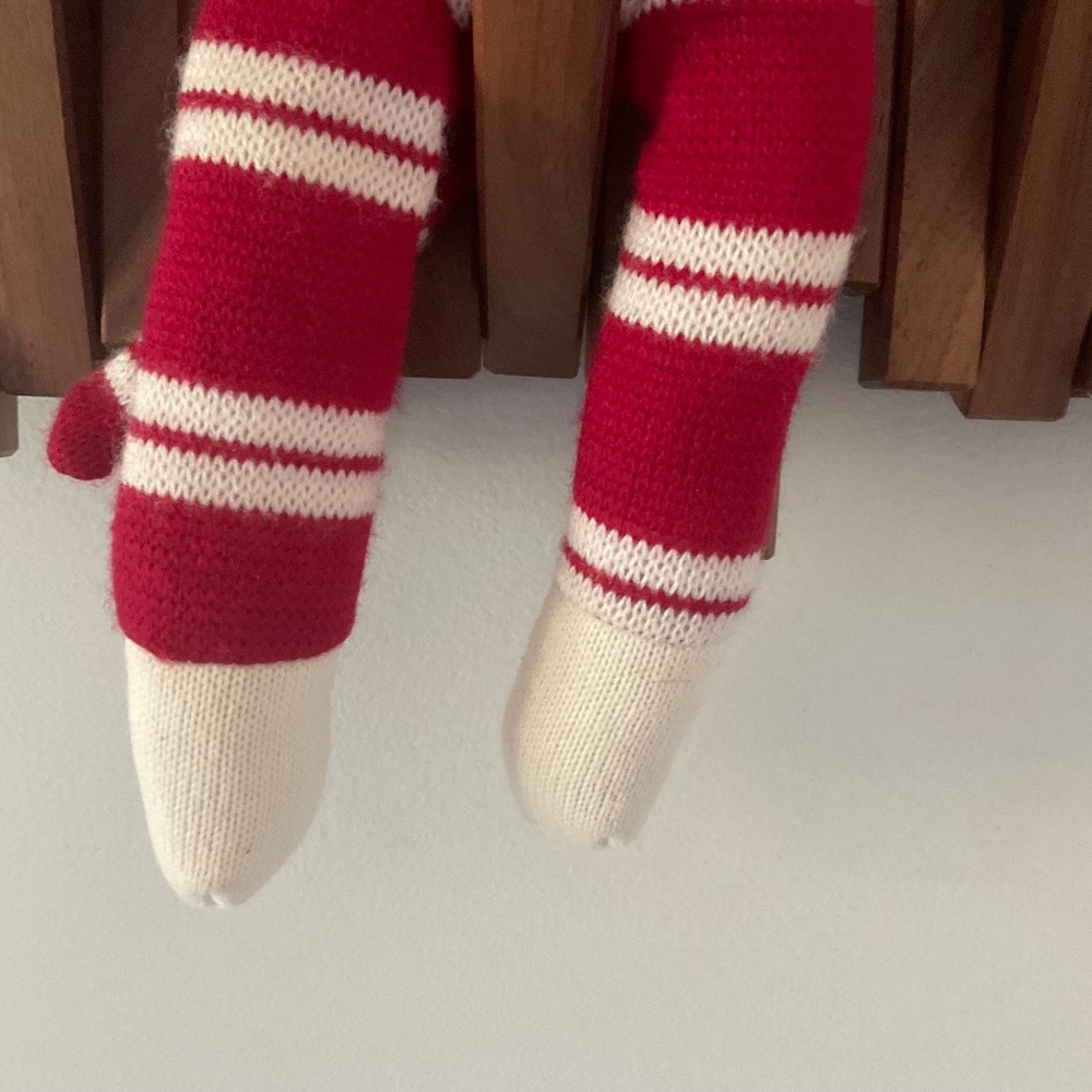 Sock monkey,red and white - Picture 3 of 11